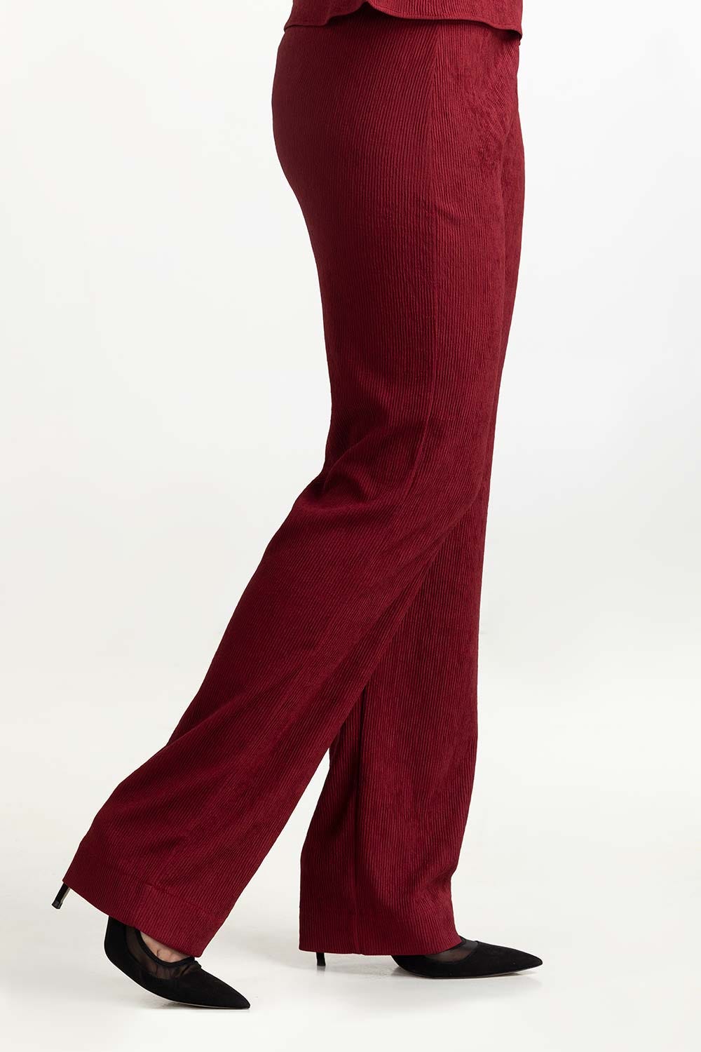 Maroon Straight Trouser 224-216-309 B