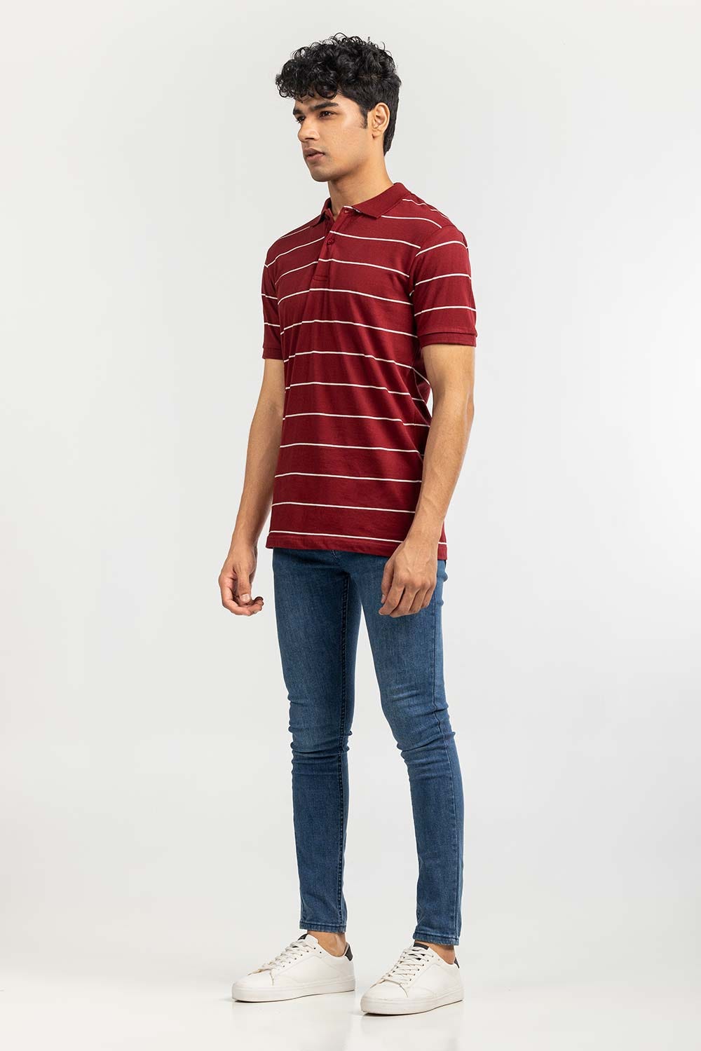 Maroon Yarn Dyed  Polo SJP-YD-D088
