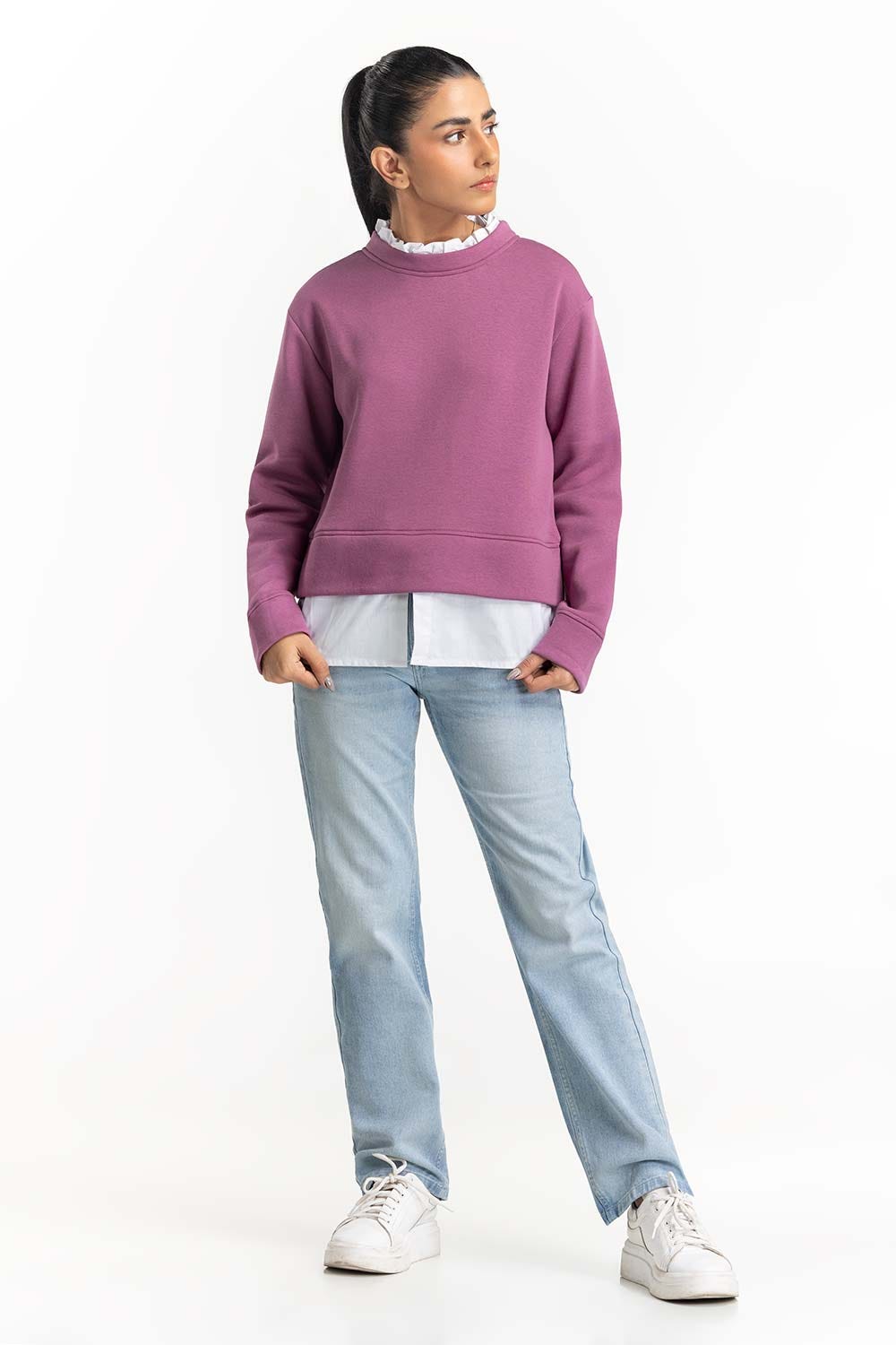 Mauve Sweatshirt 224-212-062