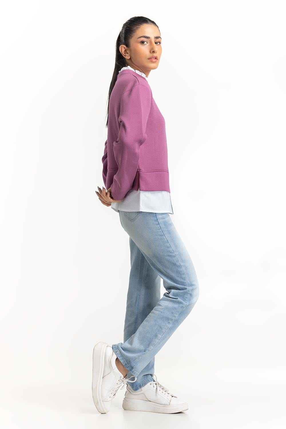 Mauve Sweatshirt 224-212-062