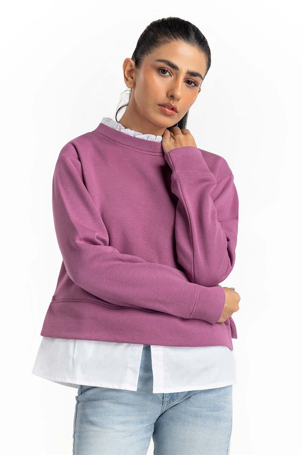 Mauve Sweatshirt 224-212-062