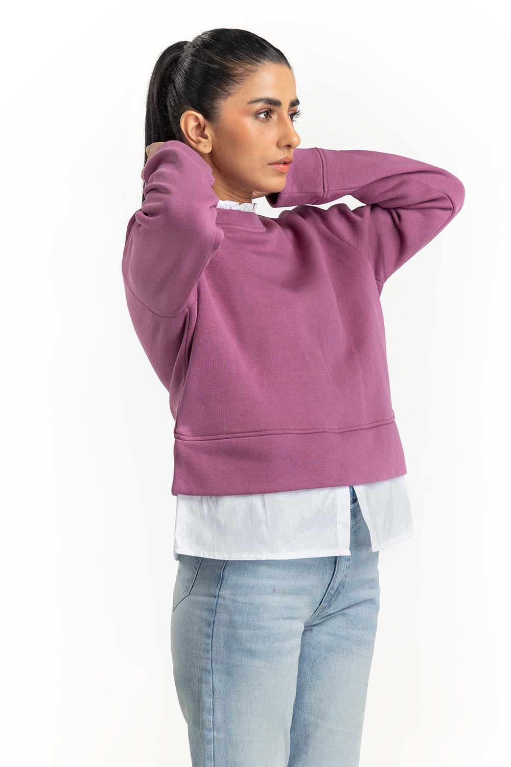 Mauve Sweatshirt 224-212-062
