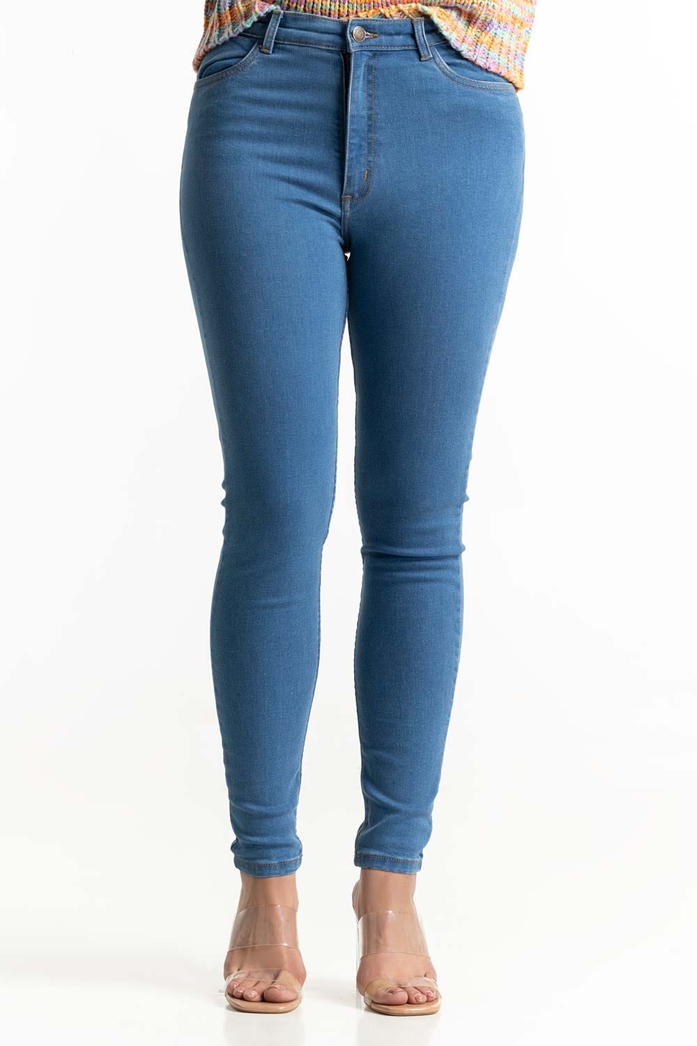 Medium Blue Denim Jeans 224-221-009