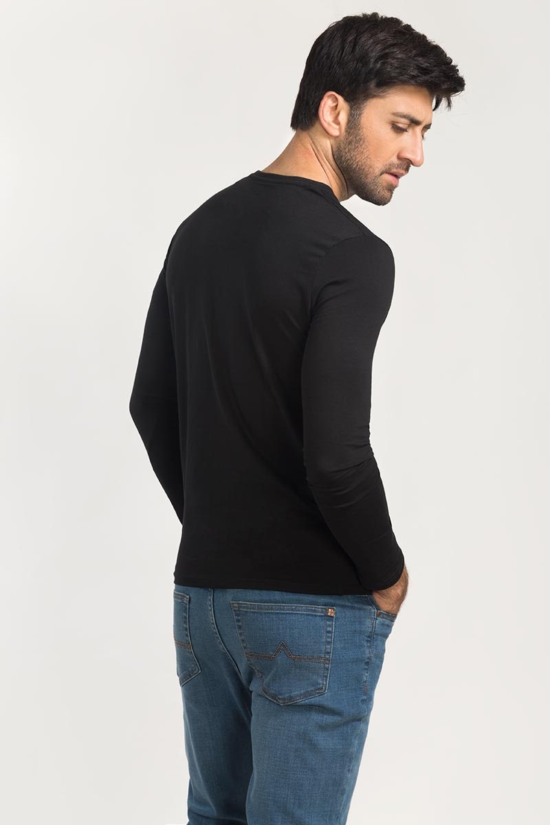 Black Basic Tee FS-JVN-SIG-D03