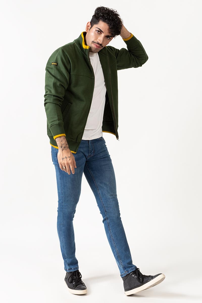 Military-Green Zipper Jacket - JKT-MNZ-67-03