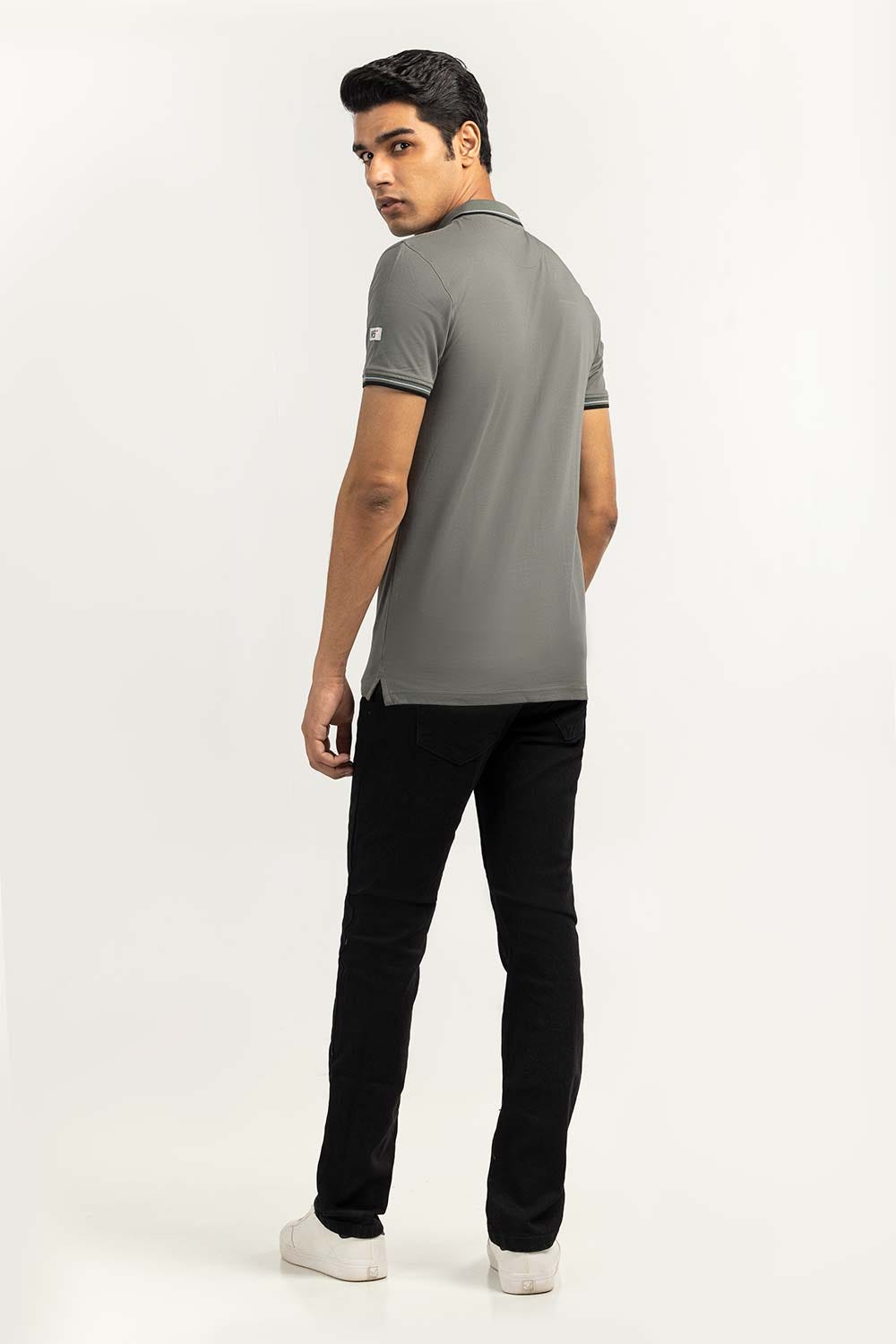 Military Grey Sports Polo SJP-SP-15