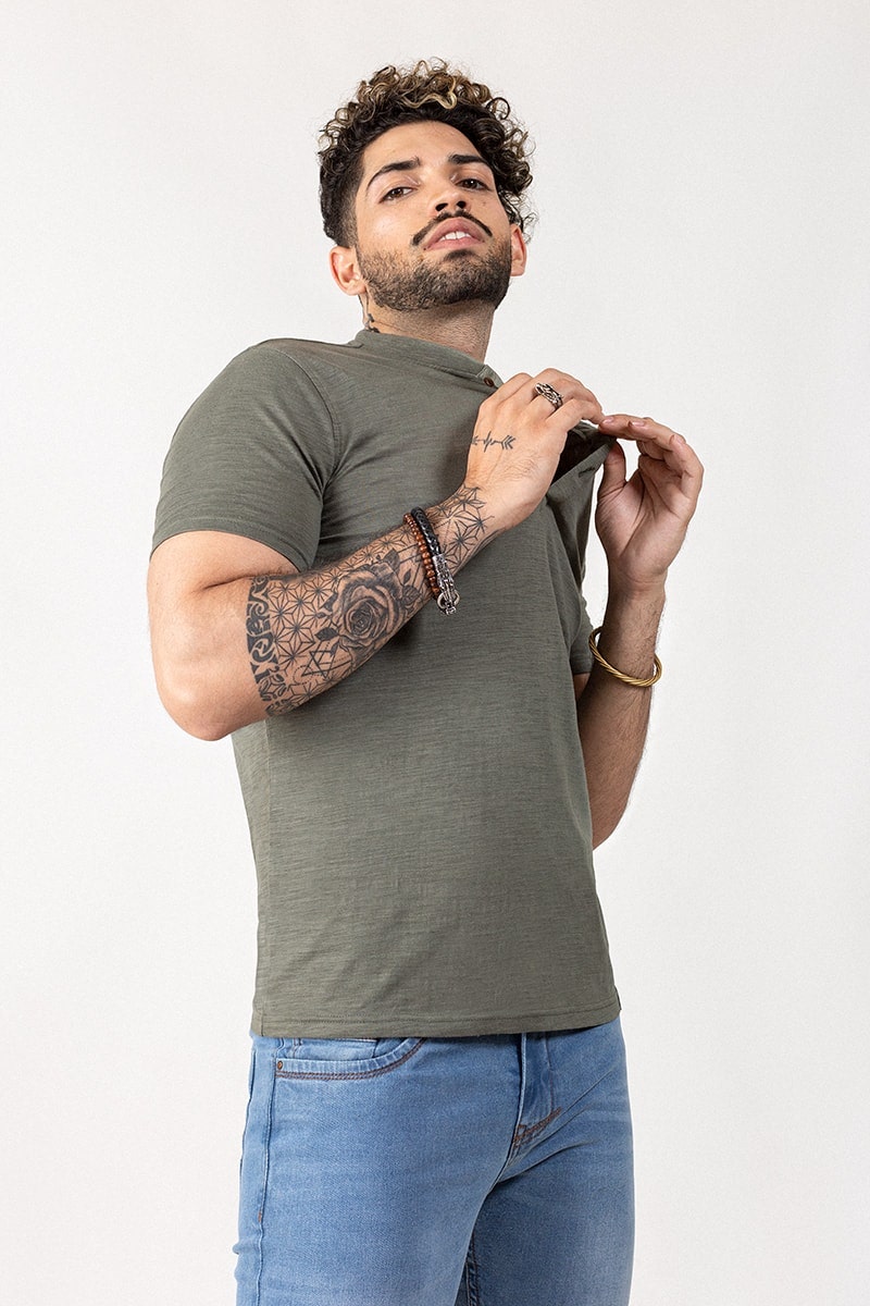 Grey Signature T-Shirt HS-HEN-SIG-D07