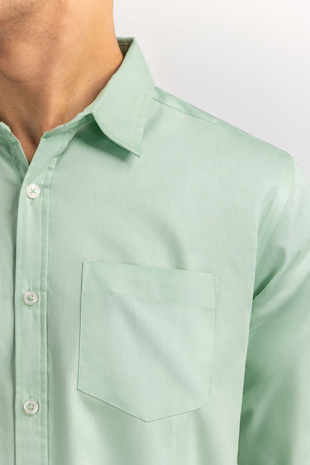 Mint Solid Casual Shirt CS-PD22-007