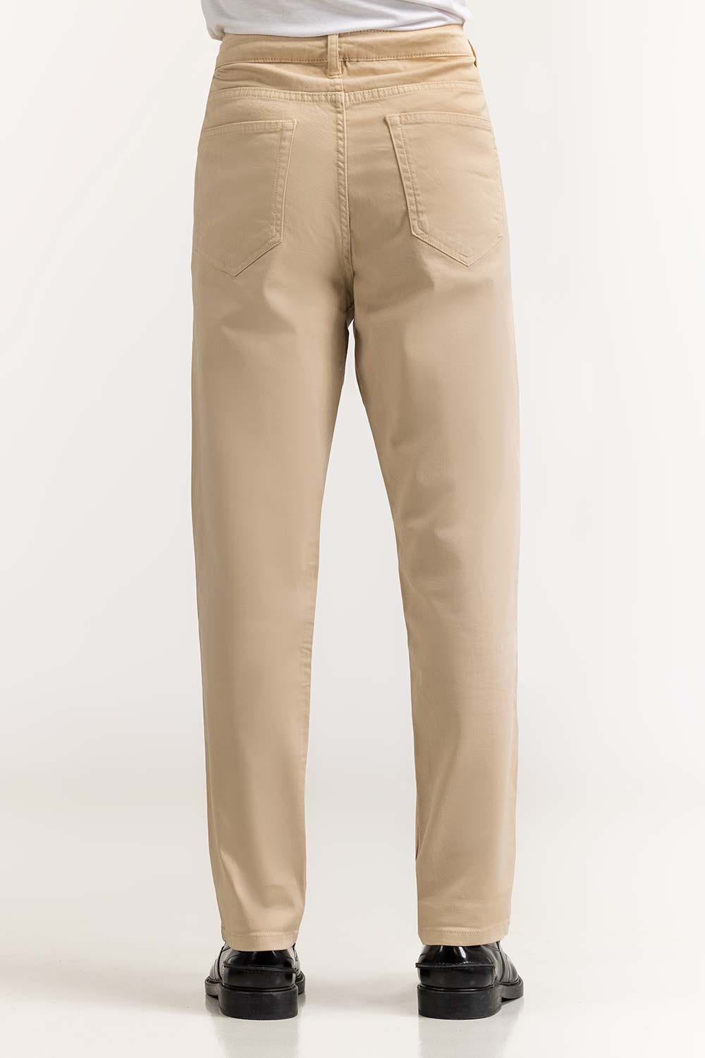 Pale Khaki Basic Trousers MN-TRC-SS23-002 B