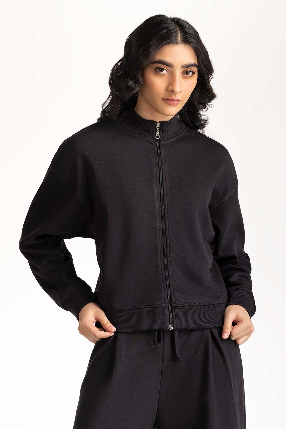 Mock neck zipper jacket WM-KNZ-WS24-027