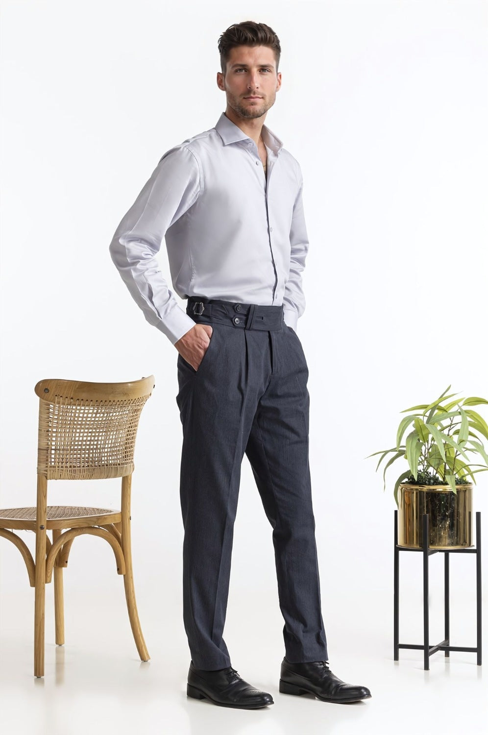Modern Fit Gurkha Pant MN-TR-FM23-061