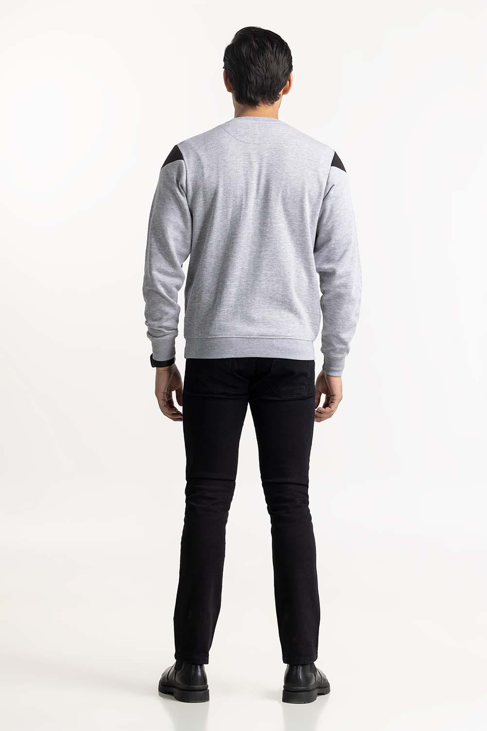 Monochrome Color Block SweatShirt SWS-F22-036