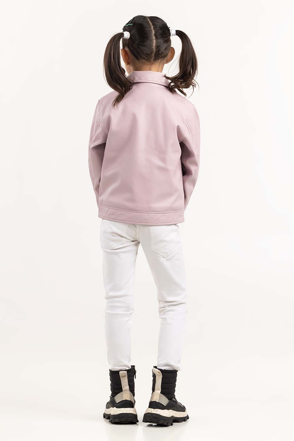 Junior Girl Motorbike Pink Jacket 224-410-034