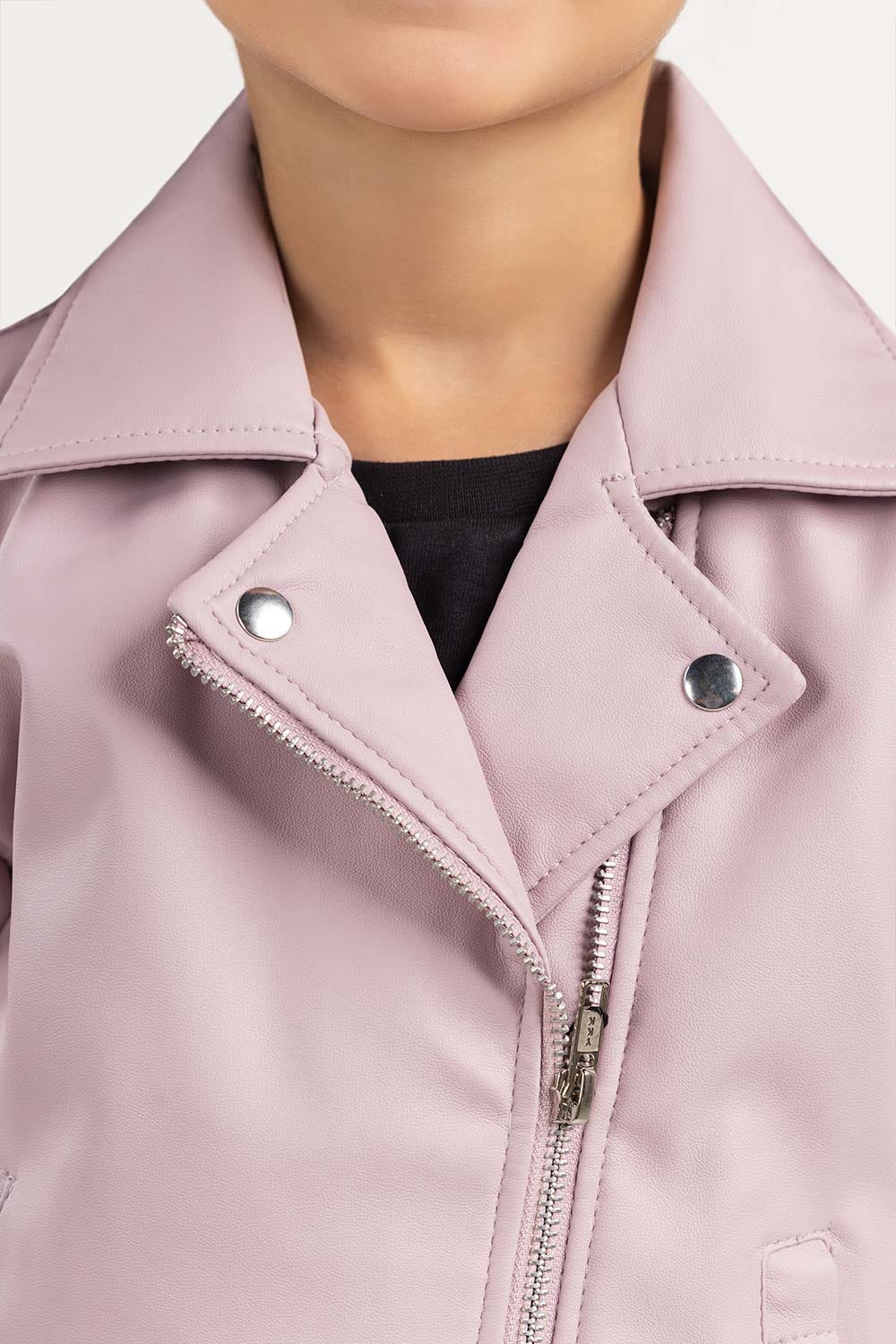 Junior Girl Motorbike Pink Jacket 224-410-034