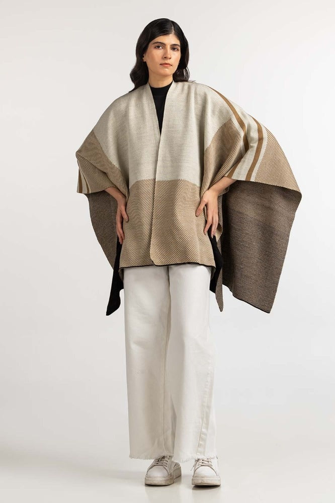 Multi Basic Cape shawl WM-SWT-WS23-065