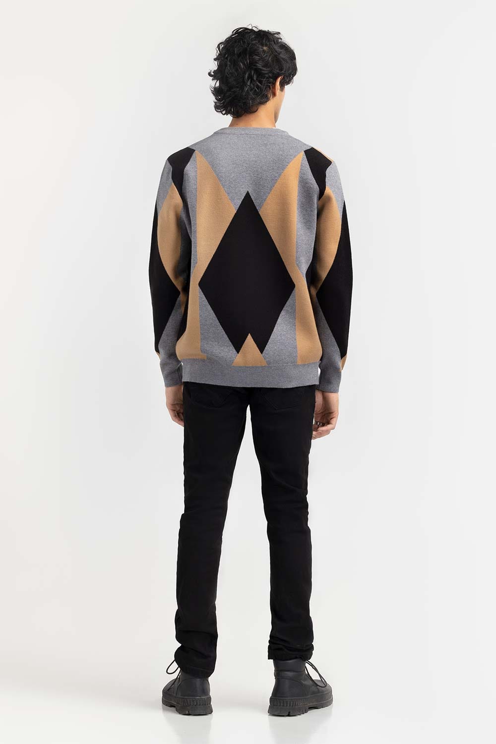 Multi Color Argyle Cardigan SWT-FFSCD22-222