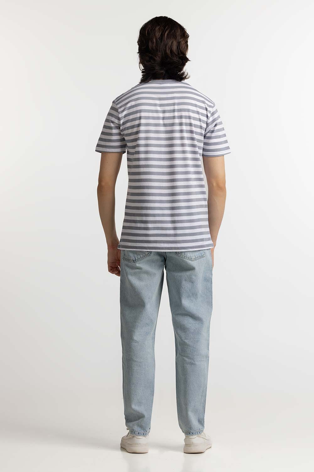 Multi Color Basic Striped Tee TS-CNSJ24-095