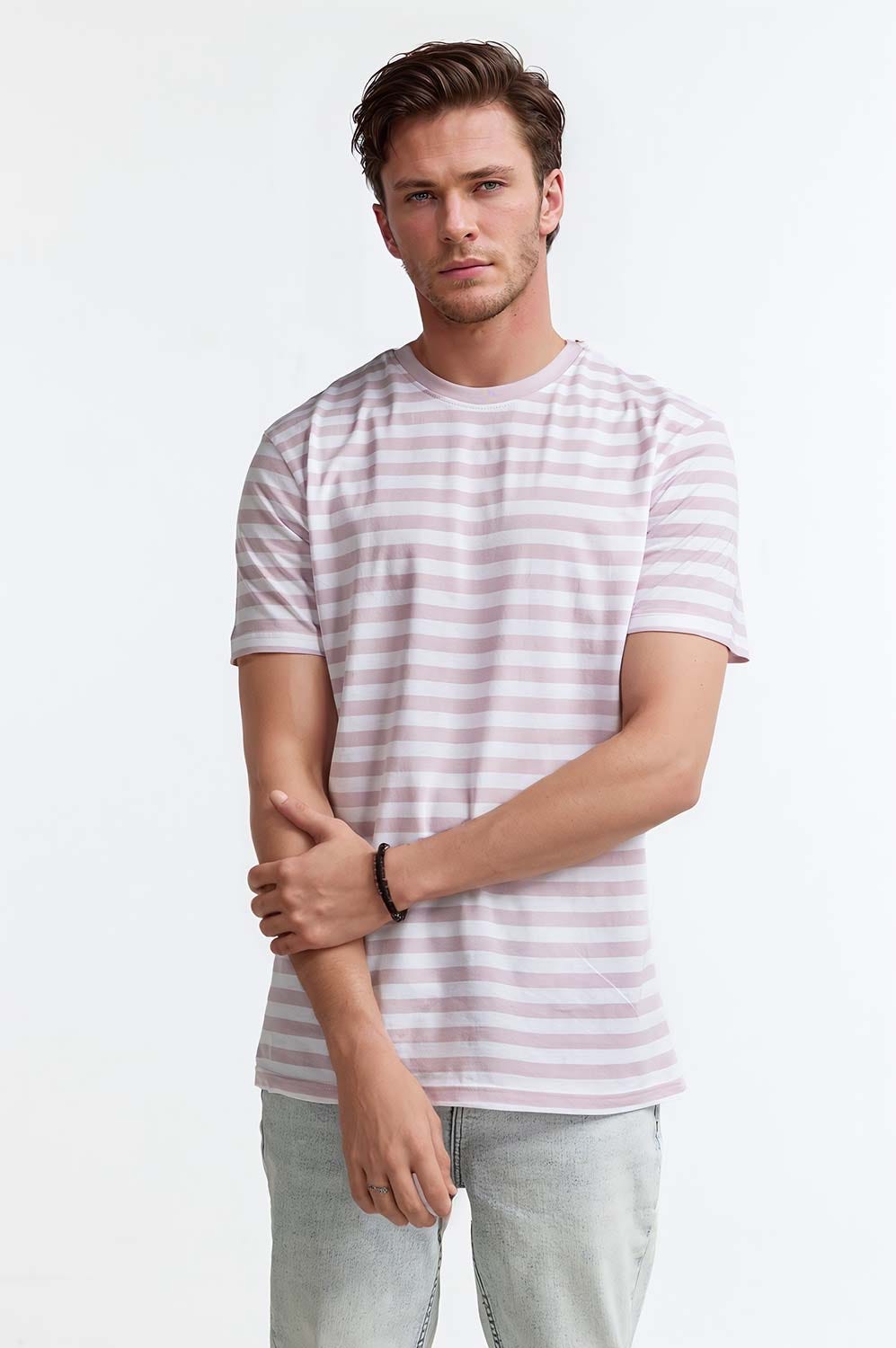 Multi Color Basic Striped Tee TS-CNSJ24-094