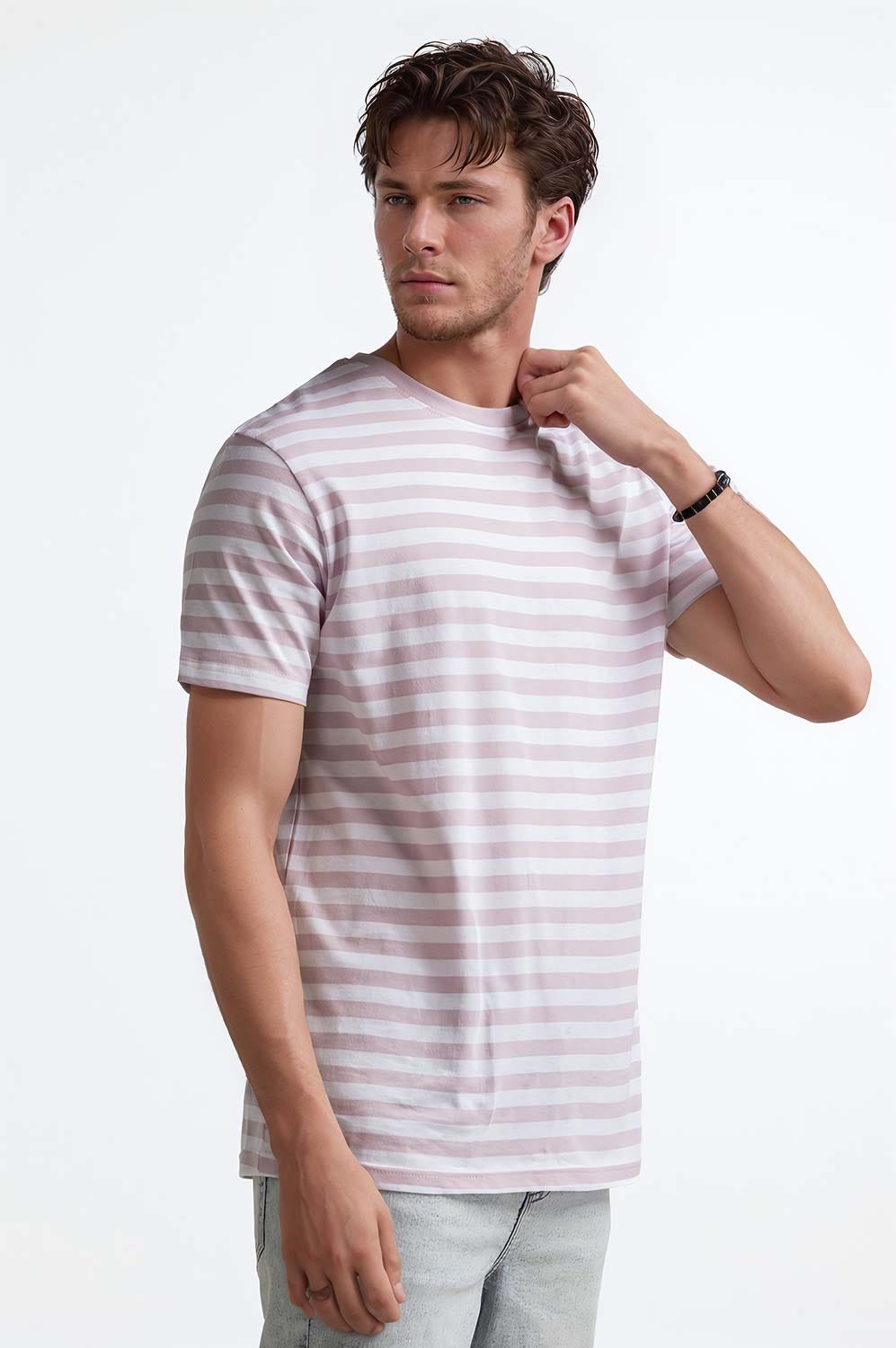 Multi Color Basic Striped Tee TS-CNSJ24-094