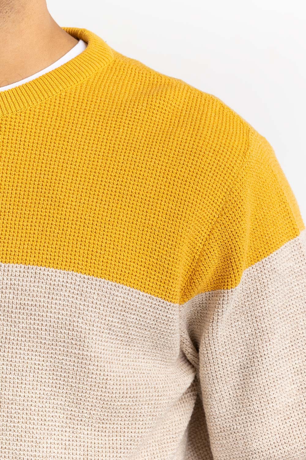 Multi Color Block Crew Neck Sweater SWT-FFSCN22-125