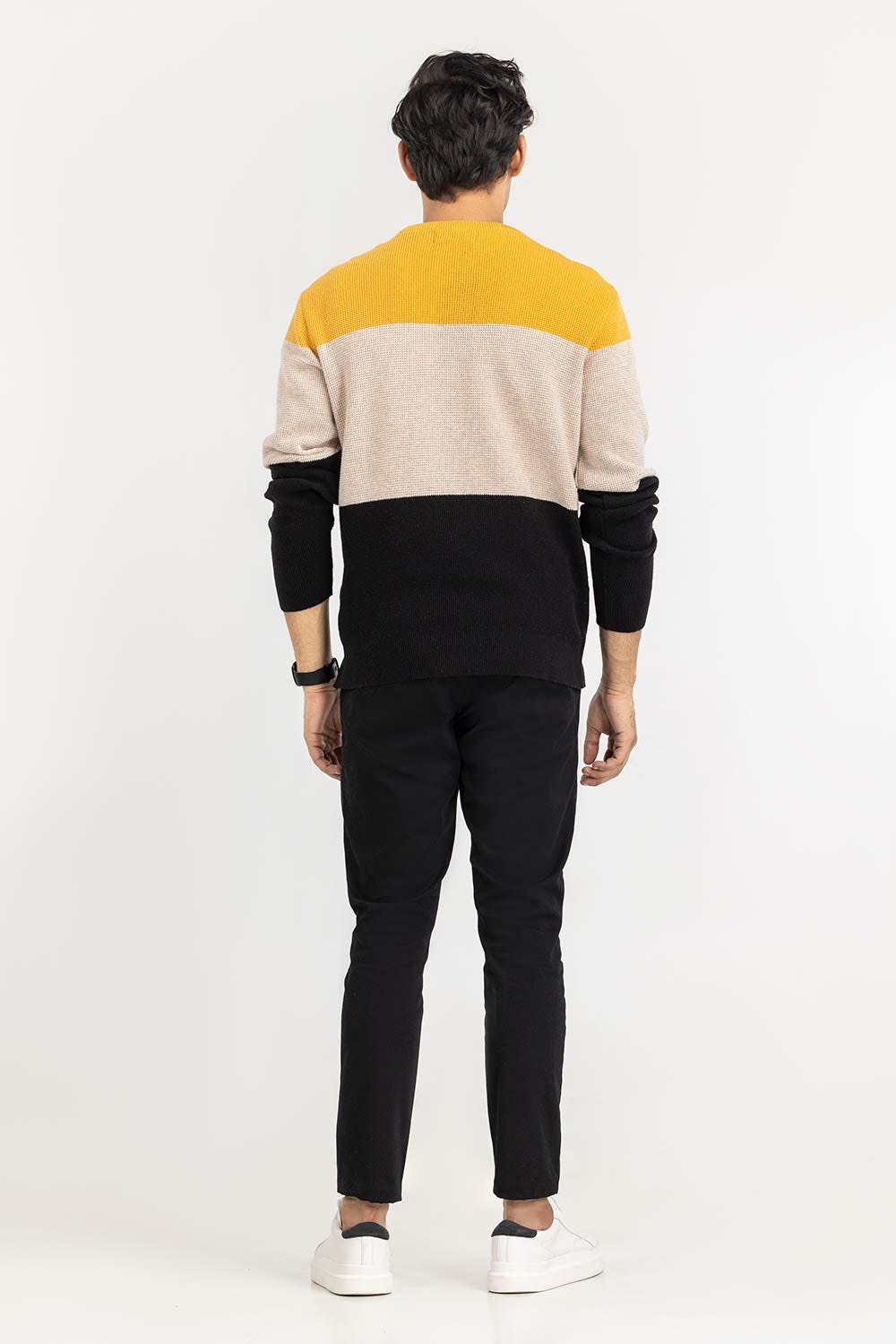 Multi Color Block Crew Neck Sweater SWT-FFSCN22-125