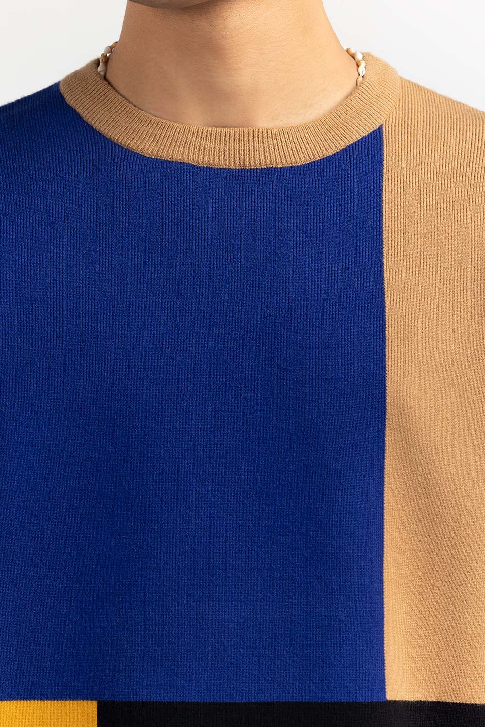 Multi Color Block Crew Neck Sweater SWT-FFSCN22-234