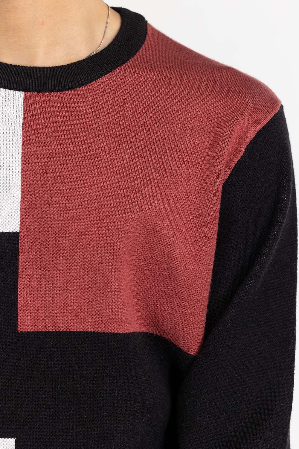 Multi Color Block Crew Neck Sweater SWT-FFSCN22-255