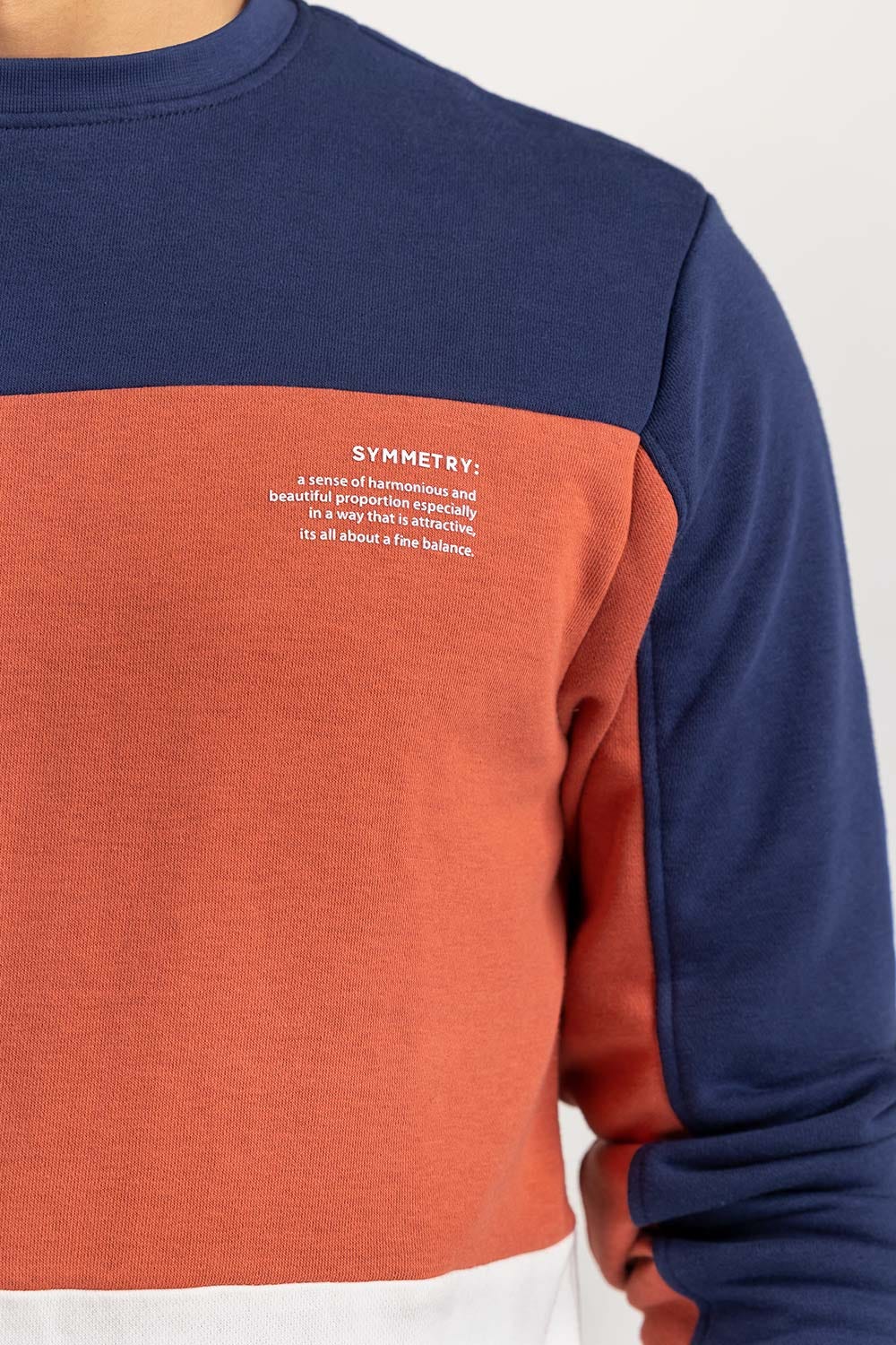 Multi Color Block Sweat Shirt SWS-F22-039