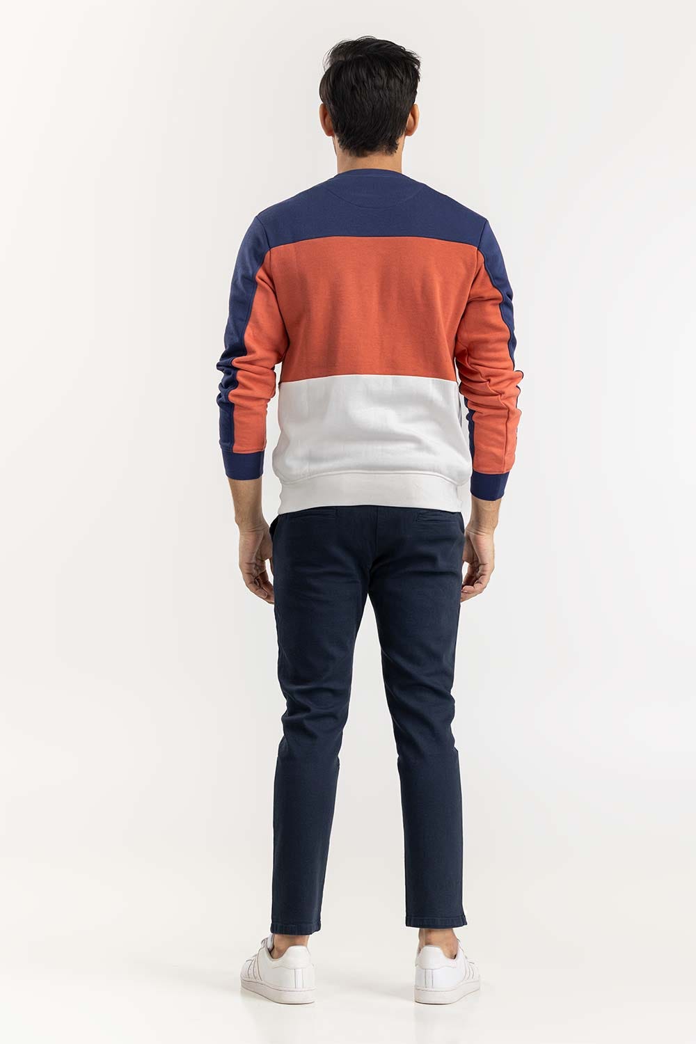 Multi Color Block Sweat Shirt SWS-F22-039