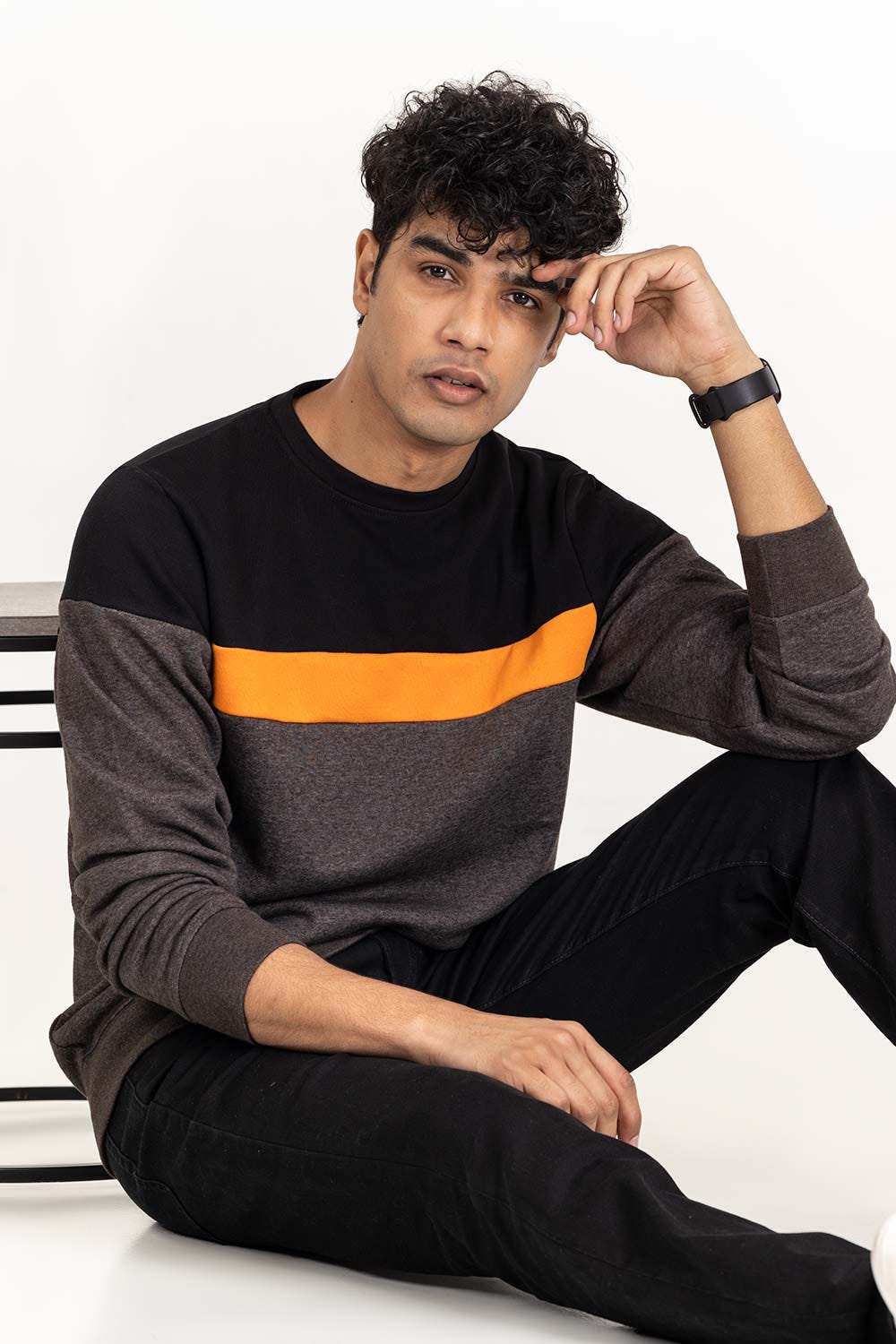 Multi Color Block SweatShirt SWS-F22-018