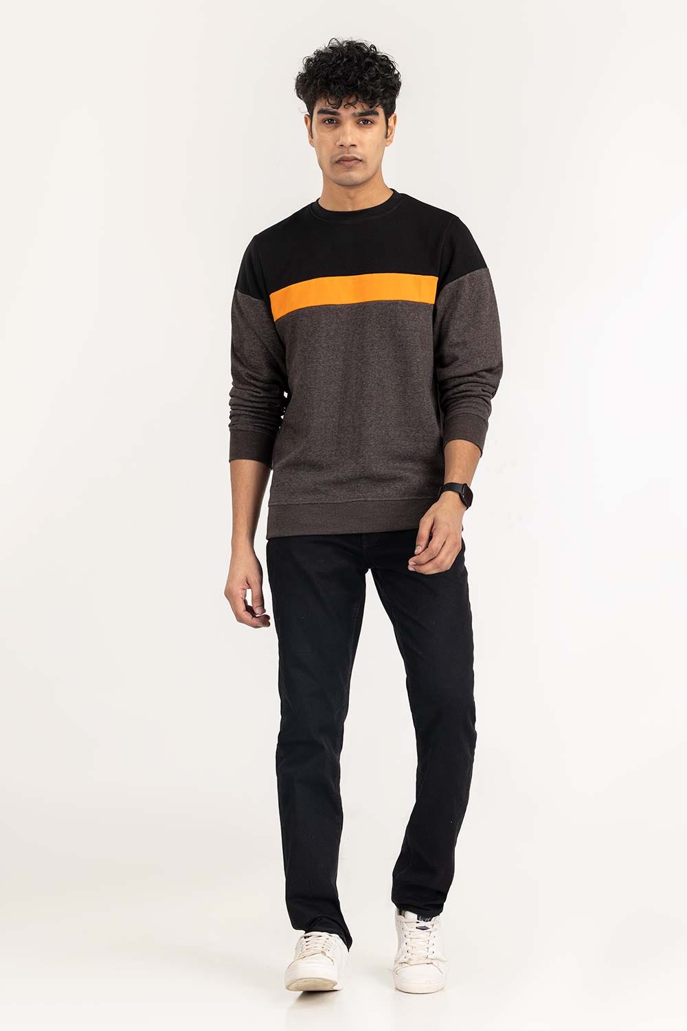 Multi Color Block SweatShirt SWS-F22-018