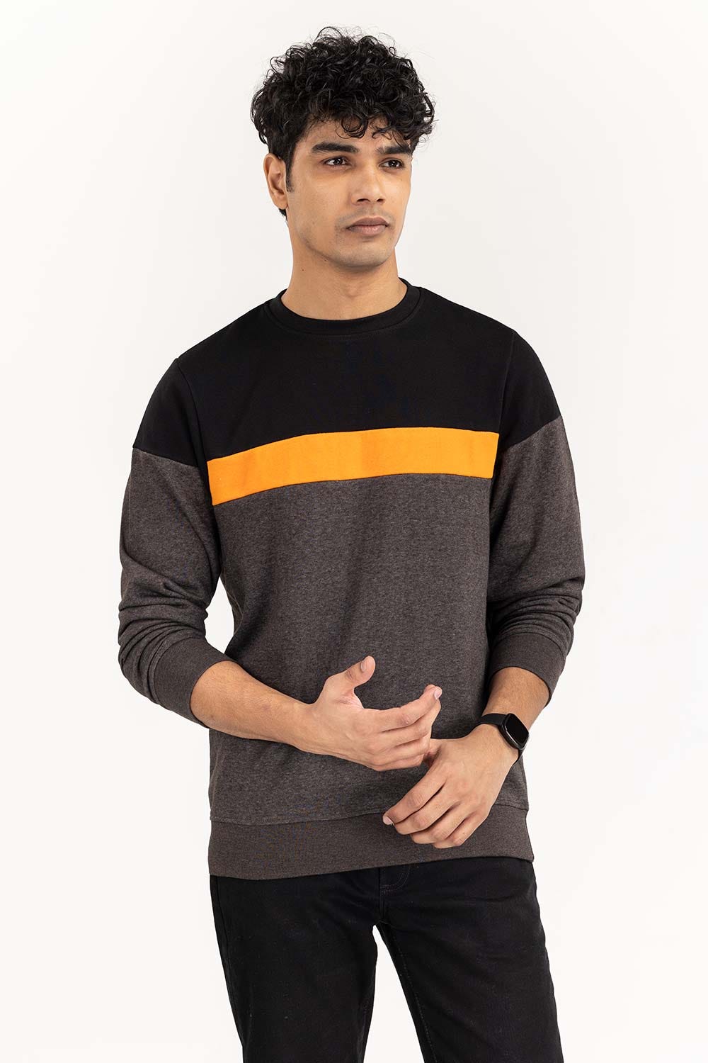 Multi Color Block SweatShirt SWS-F22-018