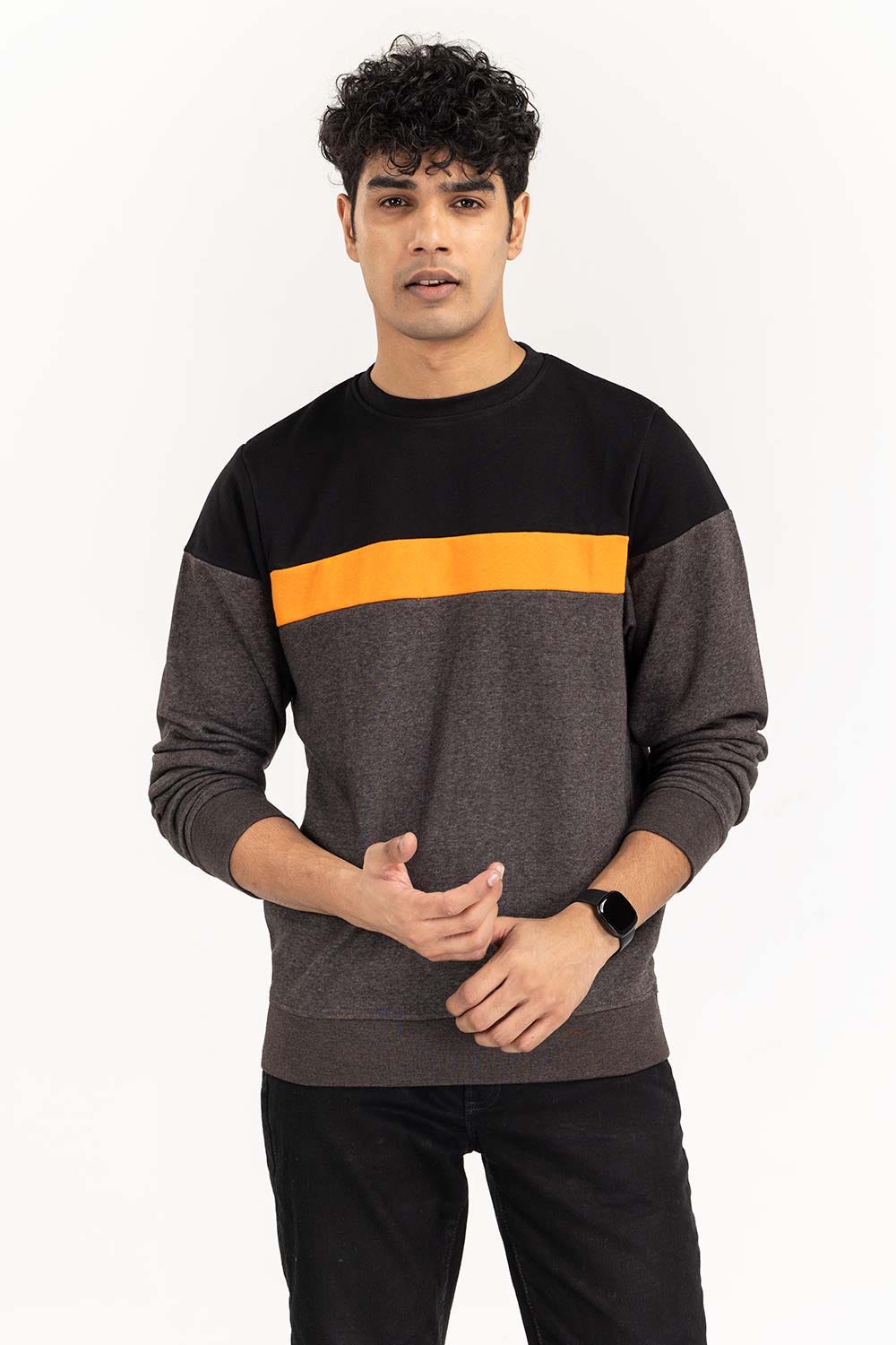 Multi Color Block SweatShirt SWS-F22-018