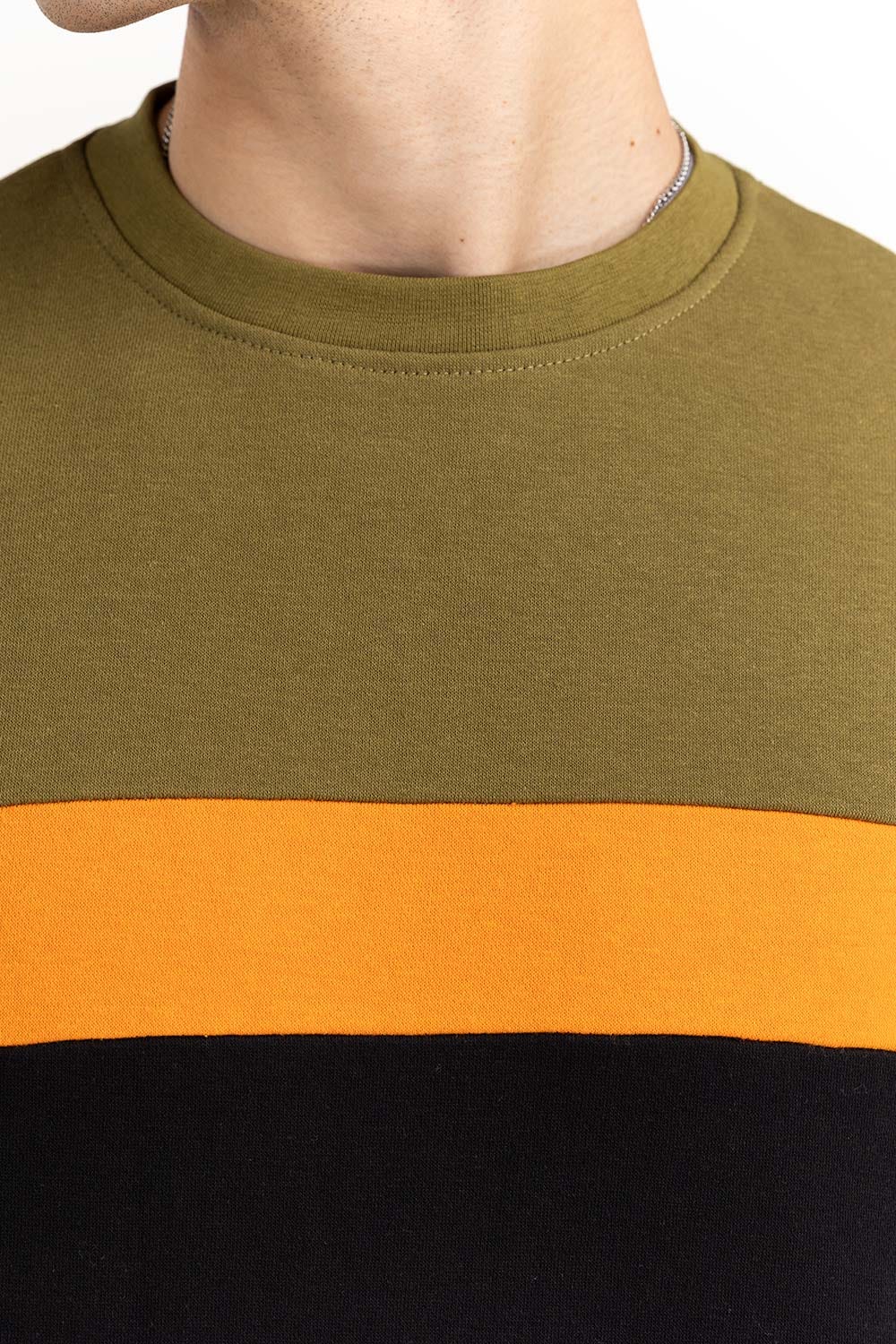 Multi Color Bsic Mock Neck Sweat Shirt SWS-F22-019