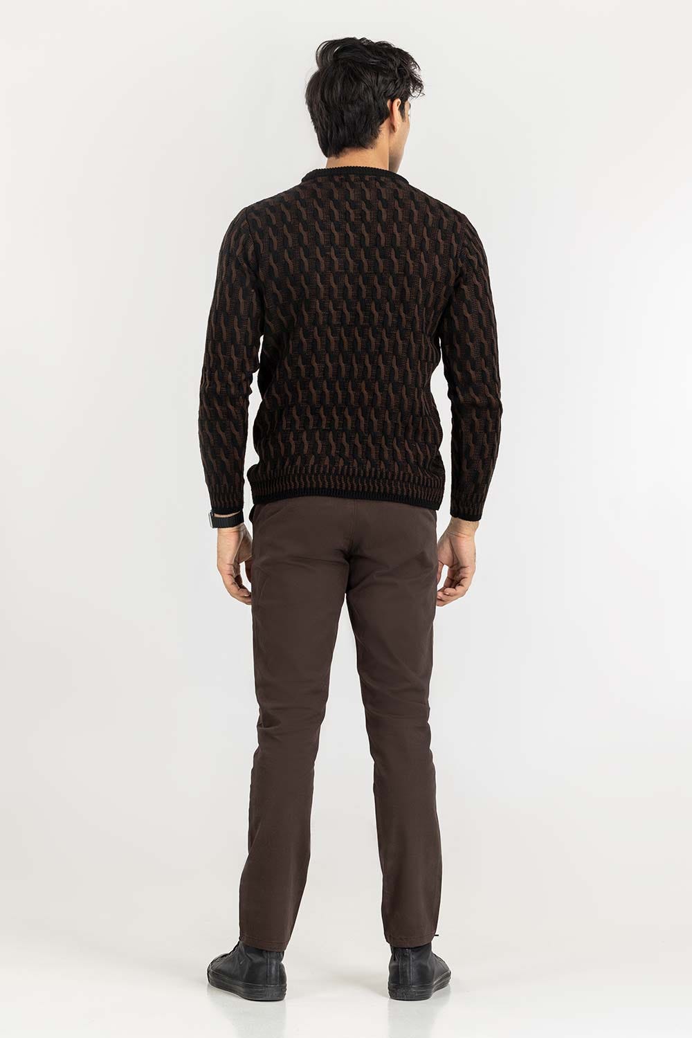 Multi Color Cabling Crew Neck Sweater SWT-FFSCN22-159