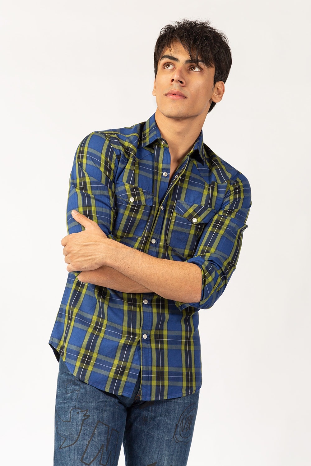 Multi Color Checkered Casual Shirt CM-YD-2856 CS