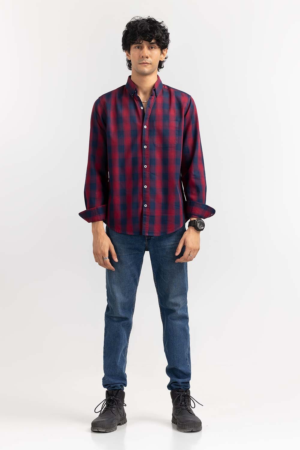 Multi Color Checkered Casual Shirt CS-YD22-013