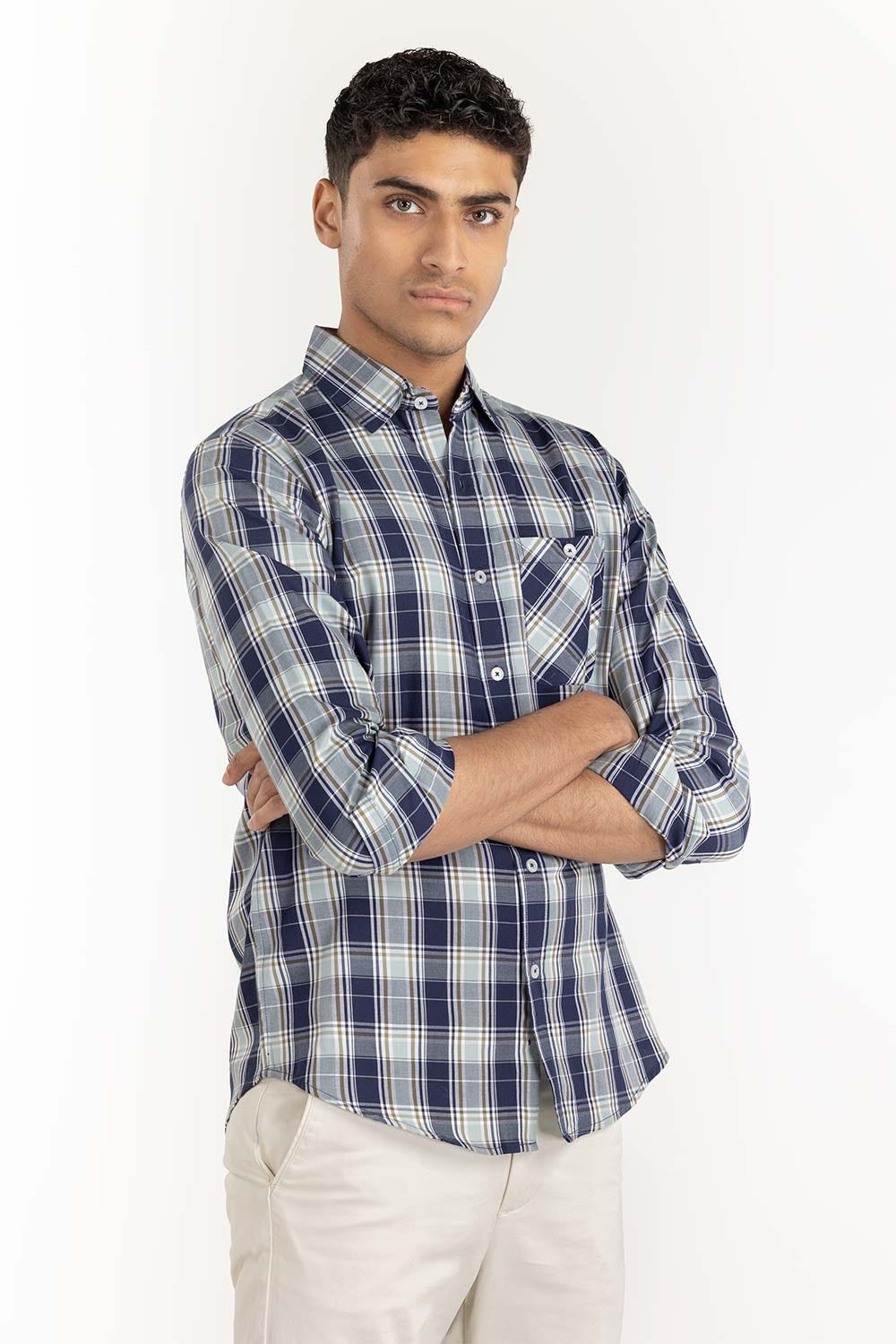 Multi Color Checkered Casual Shirt CS-YD22-025
