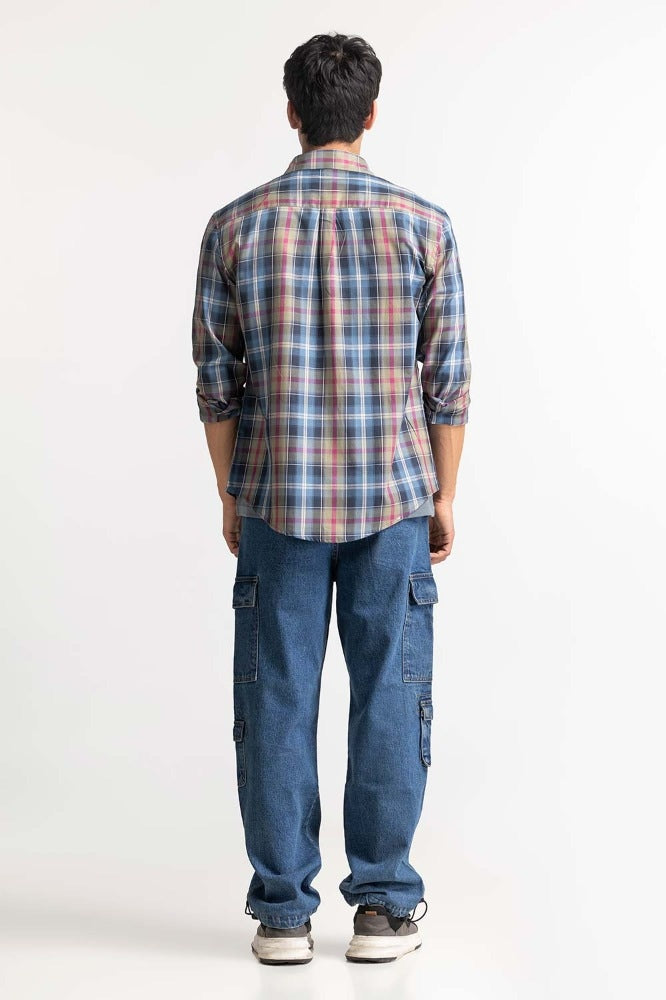 Multi Color Checkered Casual Shirt MN-CS-SS24-036