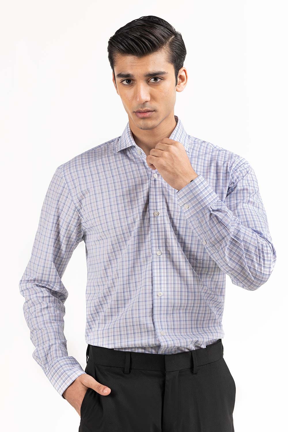 Multi Color Checkered Yarn Dyed Dress Shirt FS-YD23-003