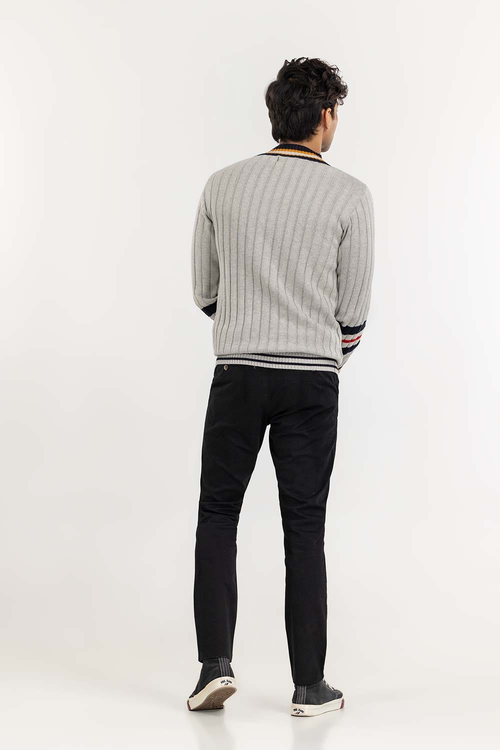 Multi Color Cricket V Neck Sweater SWT-FFSVN22-186