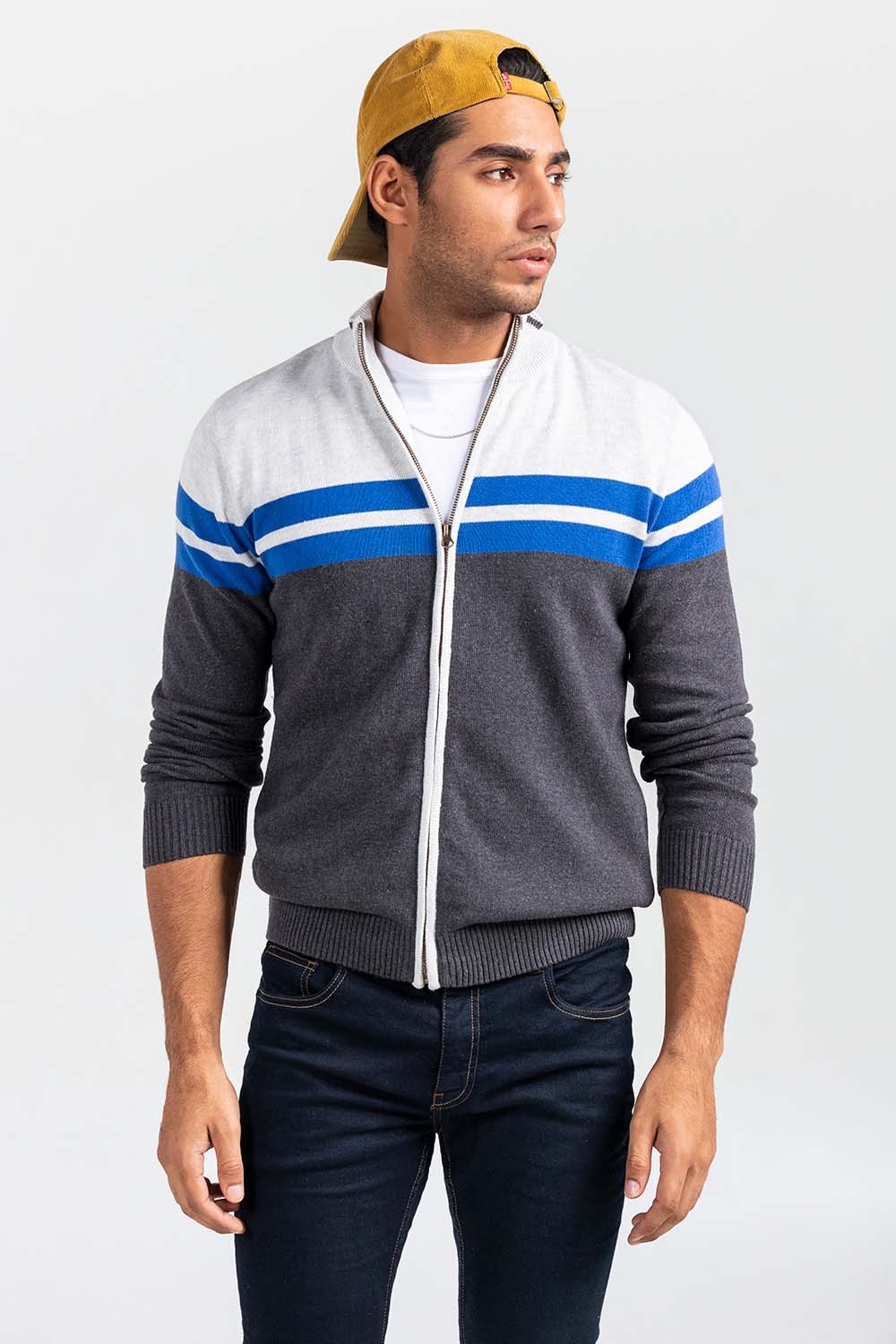 Charcoal Fashion Sweater FS-SWT-FD-390-01