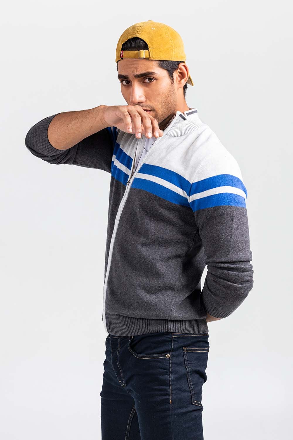 Charcoal Fashion Sweater FS-SWT-FD-390-01