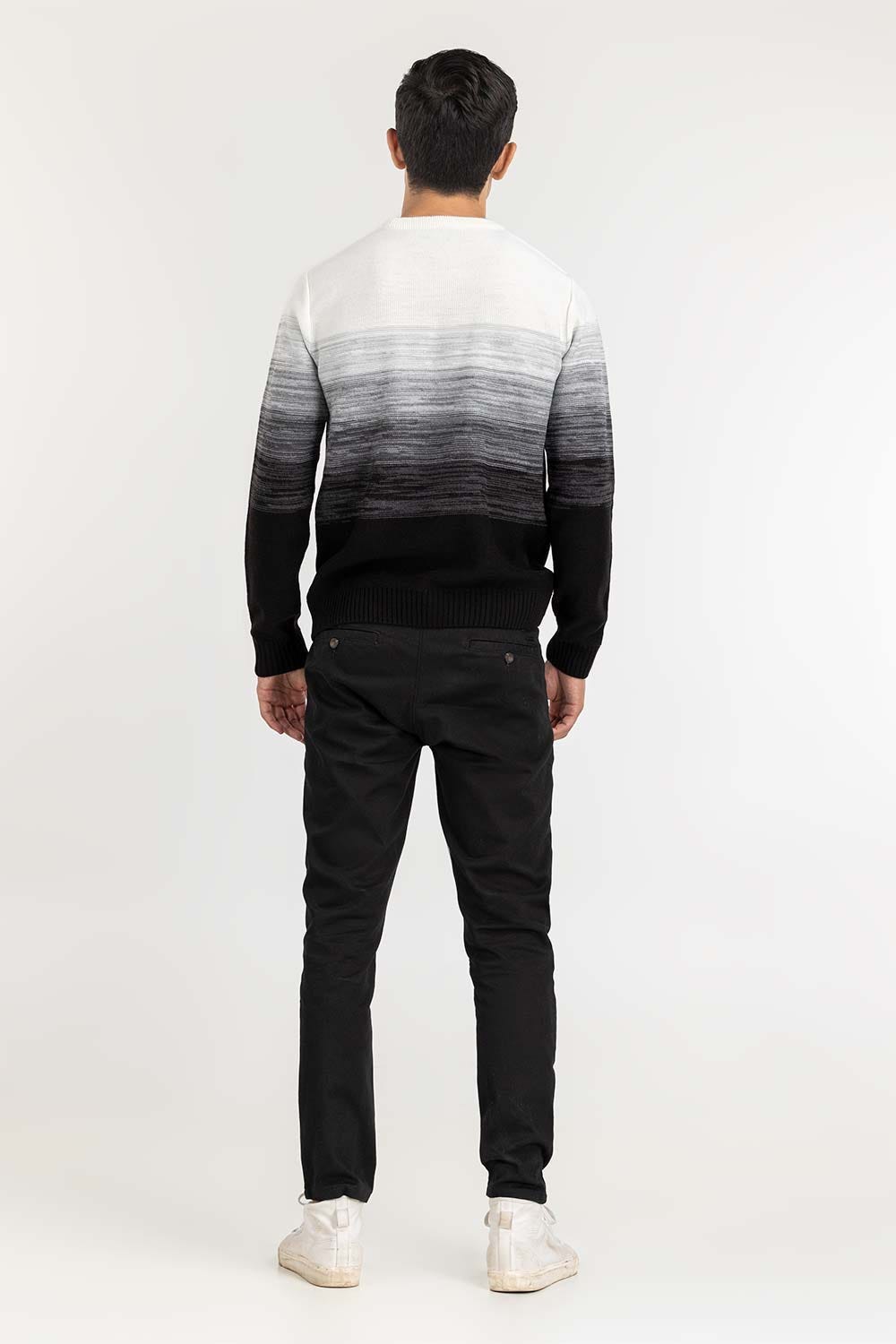 Multi Color Gradient Crew Neck Sweater SWT-FFSCN22-127-1
