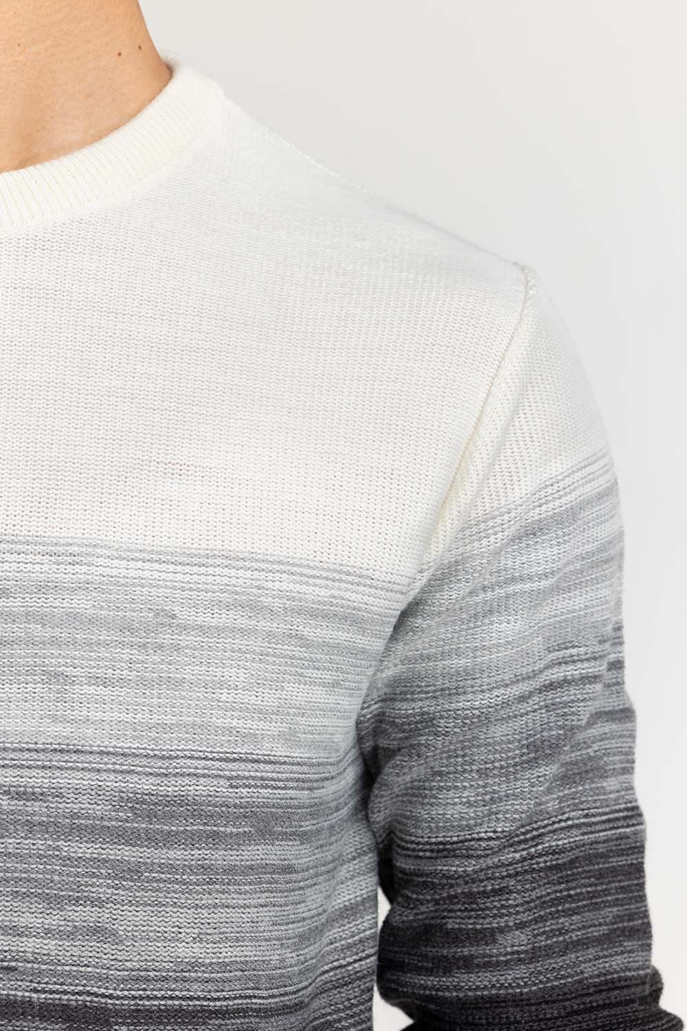 Multi Color Gradient Crew Neck Sweater SWT-FFSCN22-127-1