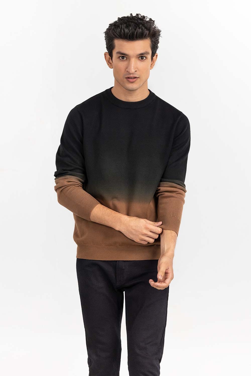 Multi Color Gradient Crew Neck Sweater SWT-FFSCN22-271