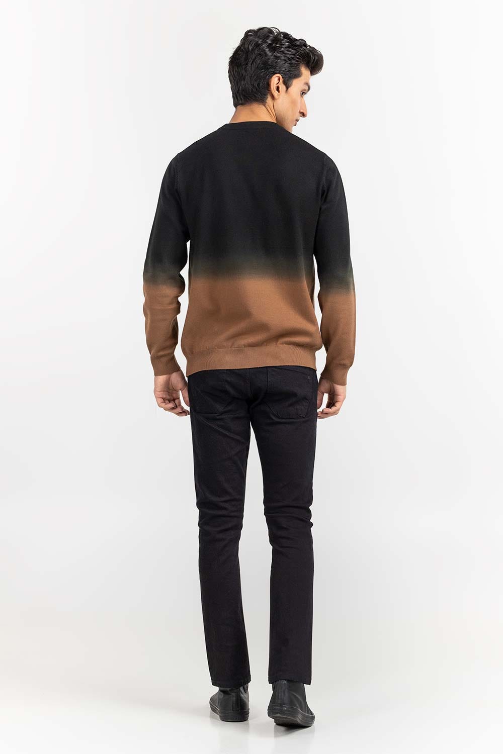 Multi Color Gradient Crew Neck Sweater SWT-FFSCN22-271