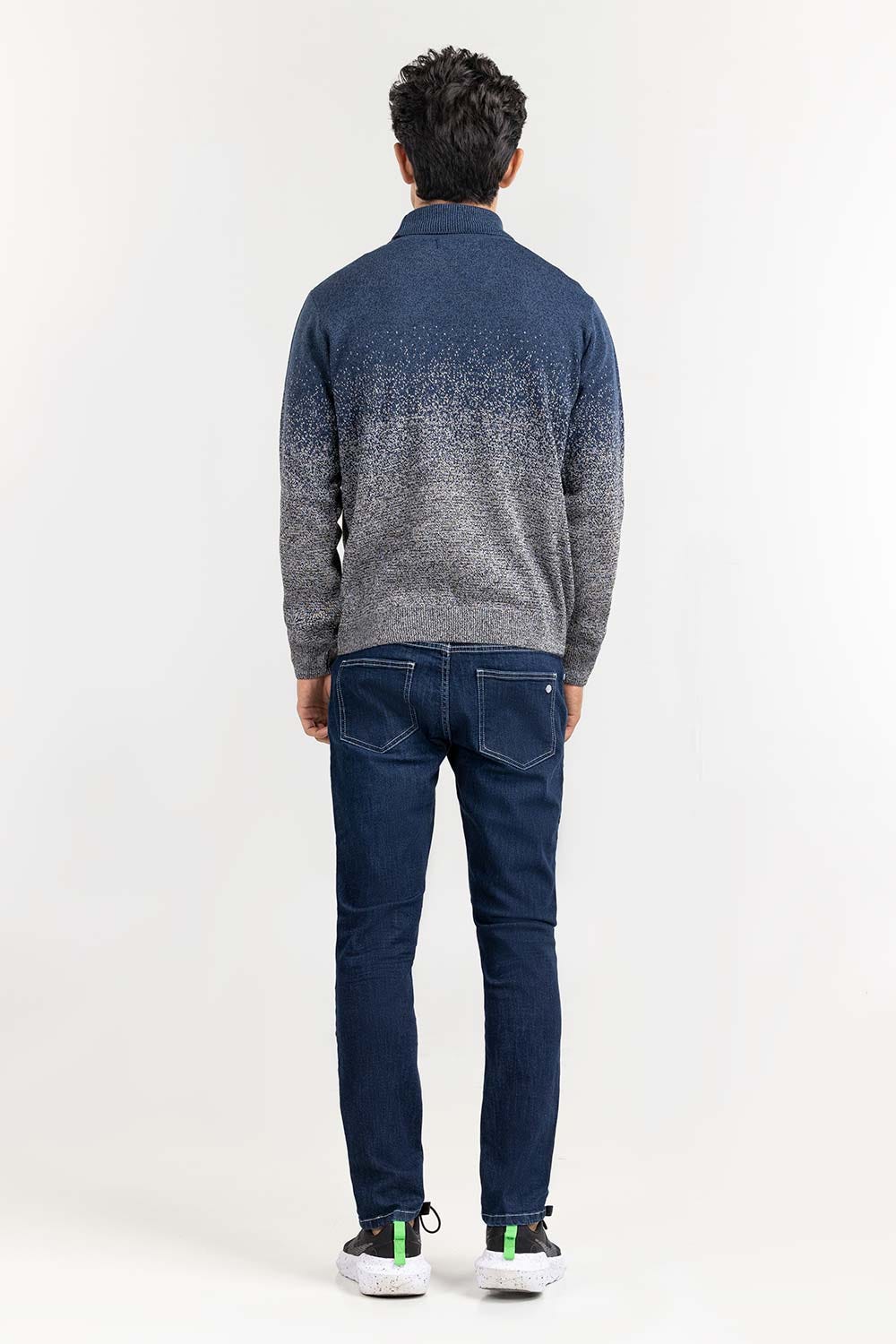 Multi Color Gradient Turtle Neck Sweater SWT-FFSTN22-101