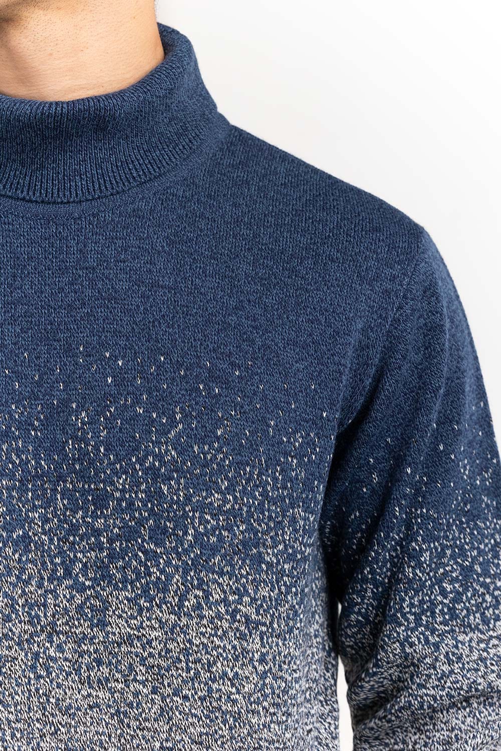 Multi Color Gradient Turtle Neck Sweater SWT-FFSTN22-101