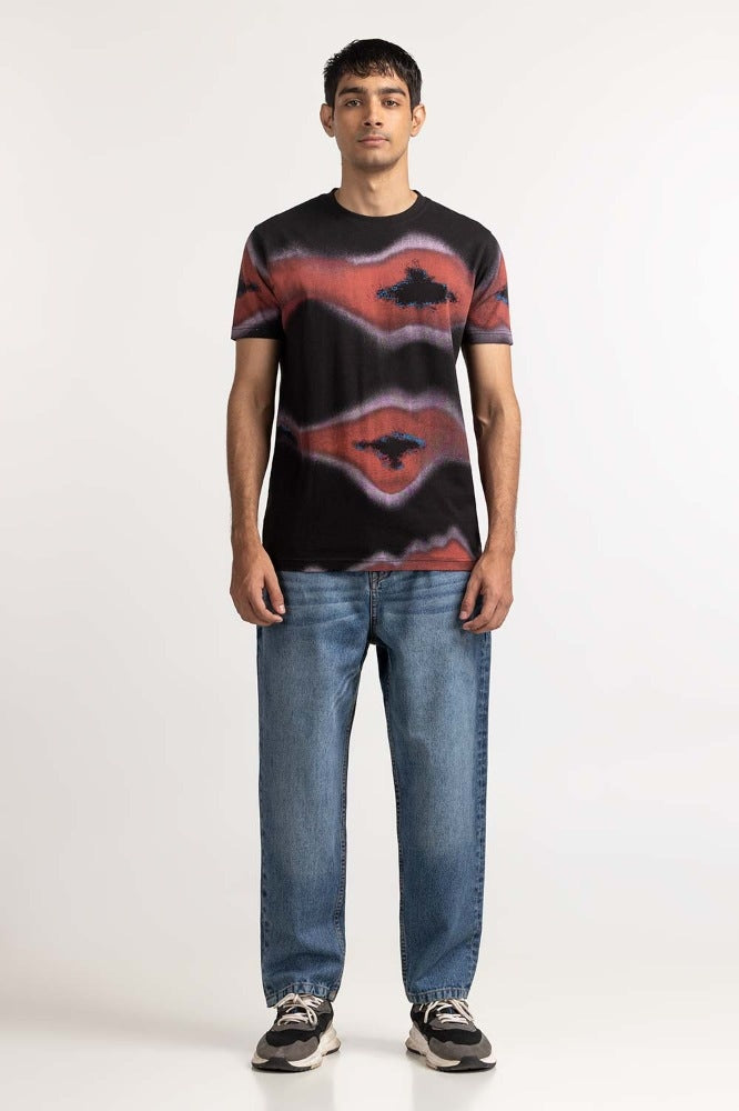 Multi Color Graphic Tee MN TS GP S24 602 Salt by Ideas